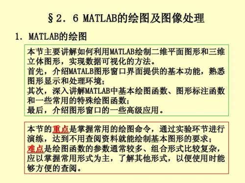 04-MATLAB的绘图及图像处理