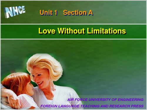 新视野大学英语3 unit1 love without limitations