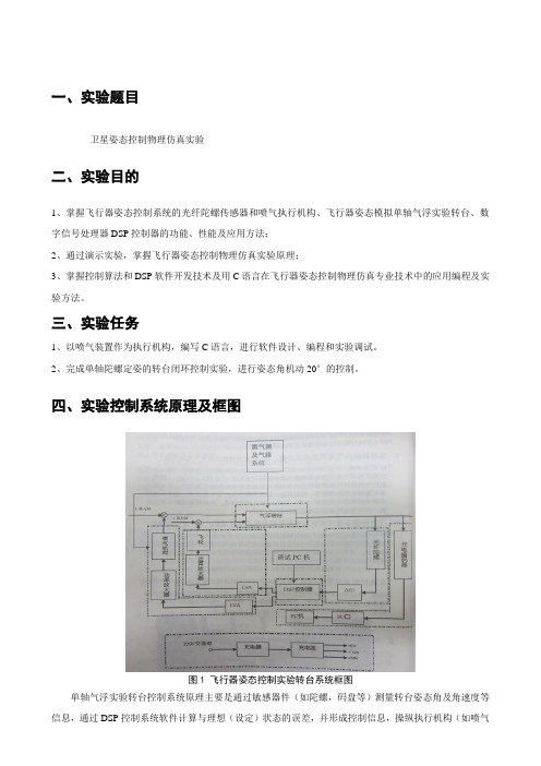 哈工大《飞行器设计综合实验》高桦实验一