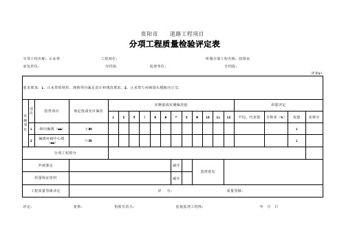 SDP-14 止水带评定