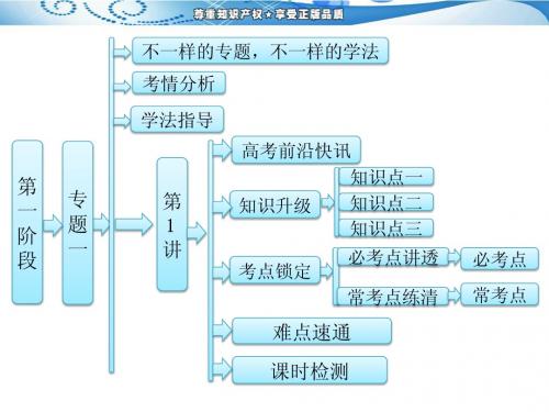 第一阶段   专题一   第1讲   物质的组成、变化和分类(含胶体)