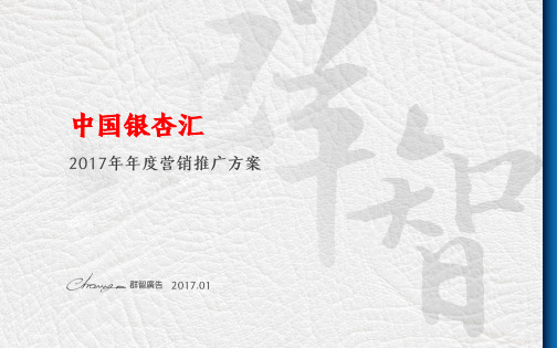 20170111群智广告-银杏汇养老地产2017年年度推广方案.