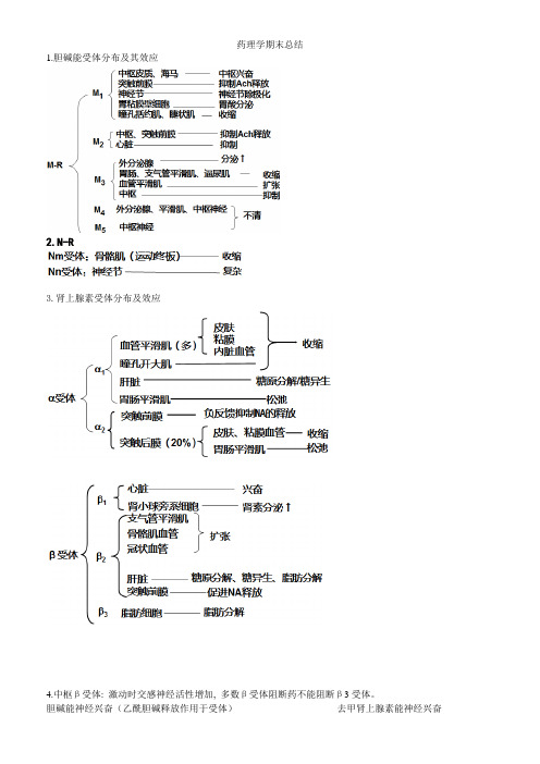 药理学期末总结