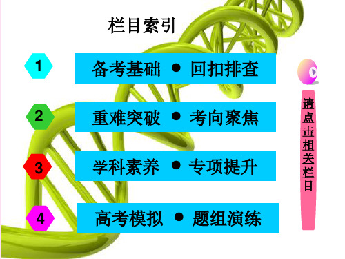 《金版新学案》高考生物大一轮复习课件第七单元第讲基因突变、基因重组及染色体变异