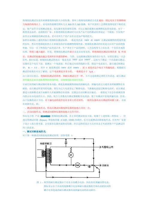 绝缘阻抗（IR）测试器的应用及原理