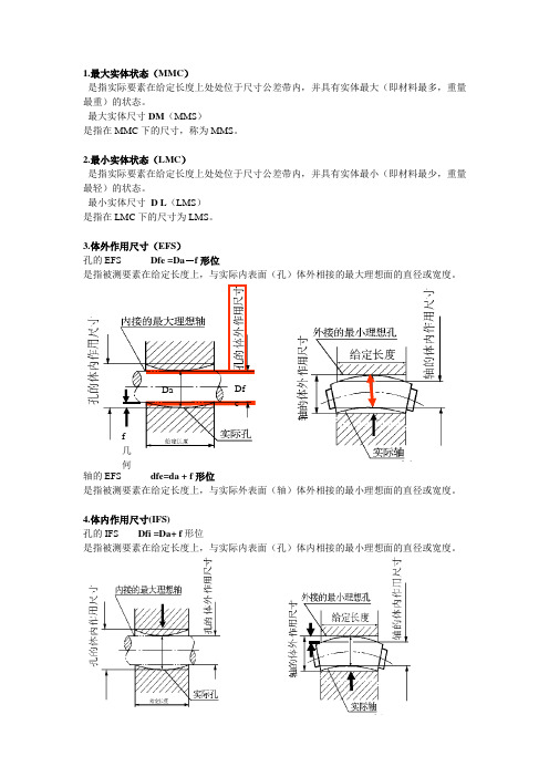 几何精度设计期末复习重点6-形位公差与尺寸公差