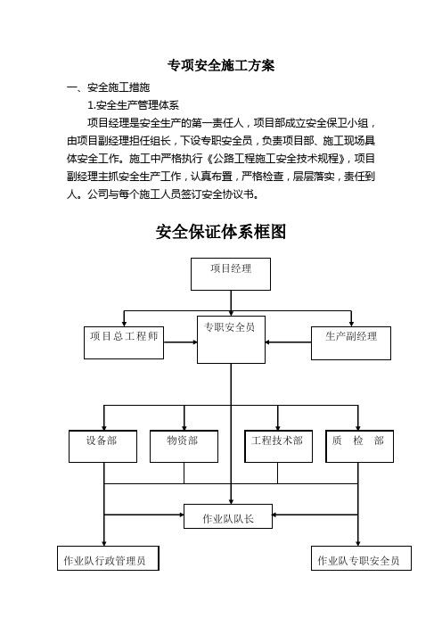 路基施工专项安全施工方案