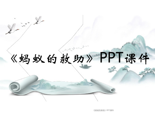 《蚂蚁的救助》PPT课件