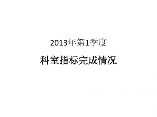 2013年第1季度