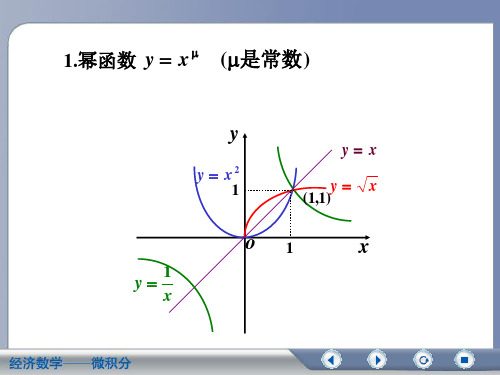 1-2基本初等函数,常用经济函数PPT课件