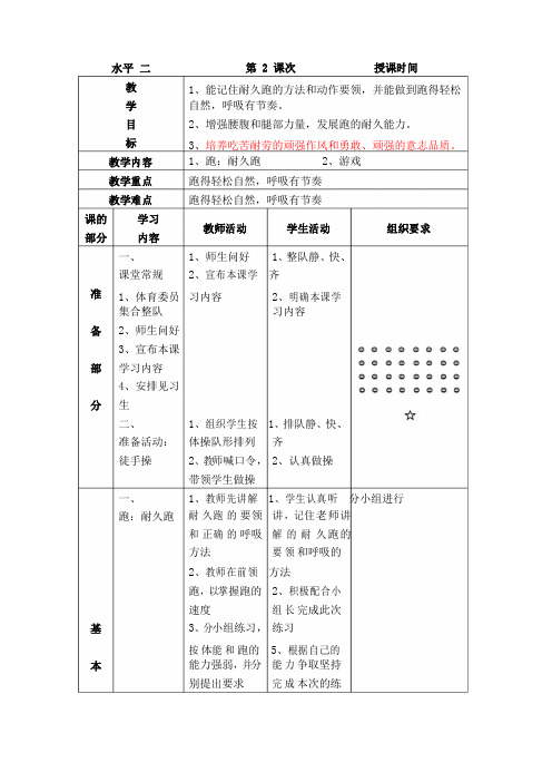 小学体育耐久跑