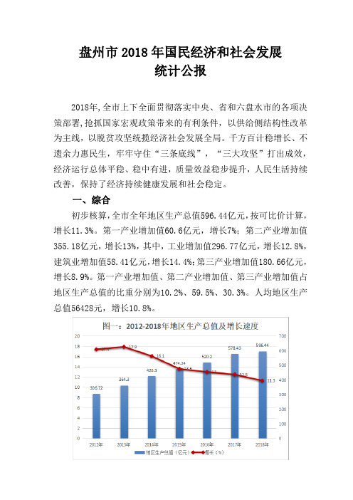 盘州2018年国民经济和社会发展