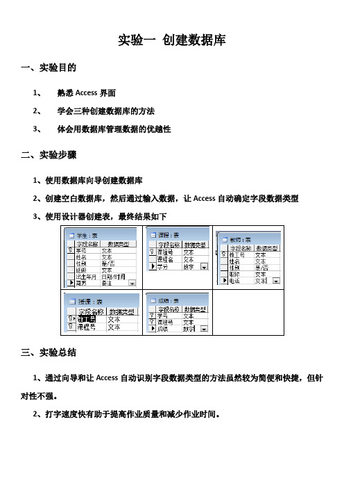 Access  报告