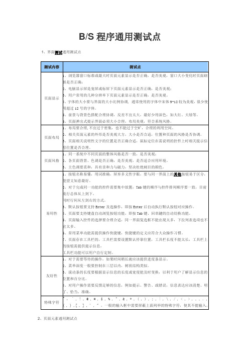 B--S通用测试用例(全)