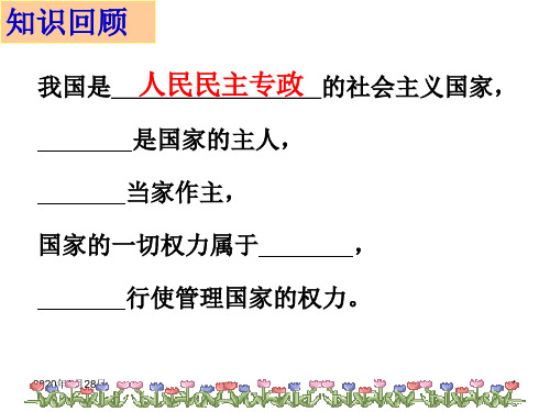 51人民代表大会国家权力机关PPT课件