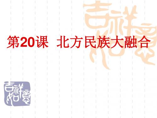 北方民族大融合 PPT课件40 人教版