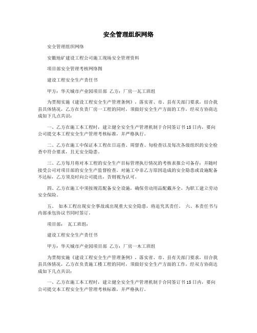 安全管理组织网络