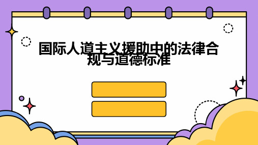 国际人道主义援助中的法律合规与道德标准