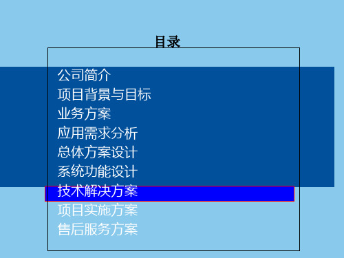 技术解决方案ppt课件