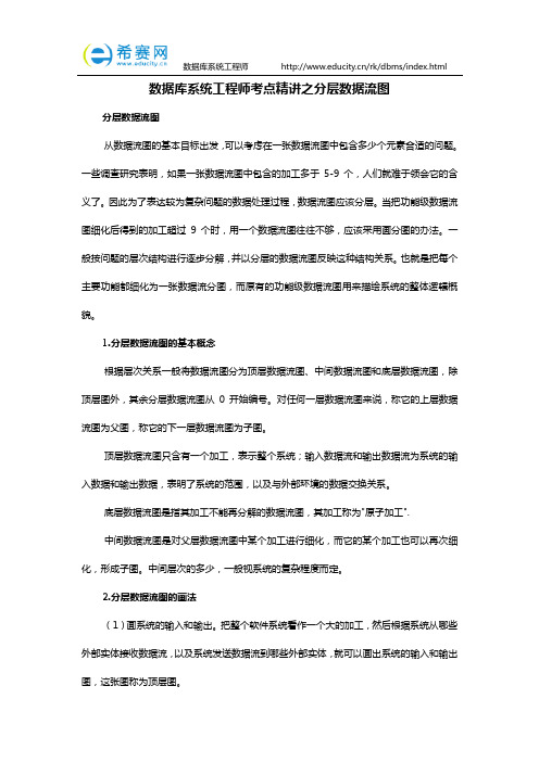 数据库系统工程师考点精讲之分层数据流图