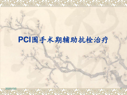 PCI围手术期辅助抗栓治疗 ppt课件