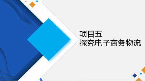 中职电子商务专业课程电子商务基础教学课件项目五探究电子商务物流任务一对电子商务物流的理解