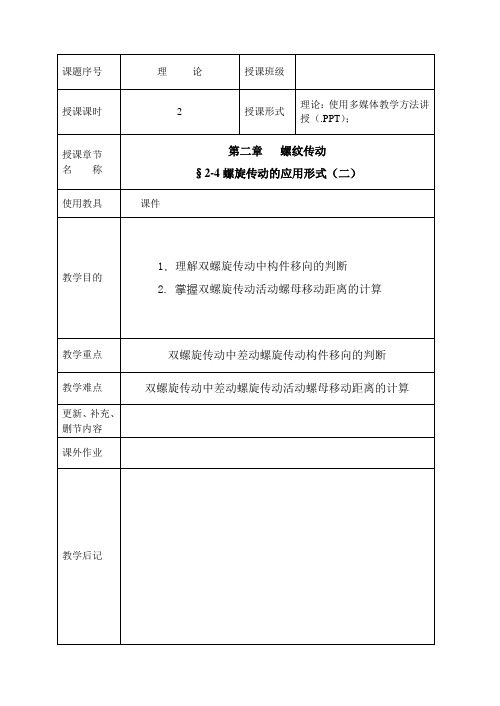 2-42螺旋传动的应用形式