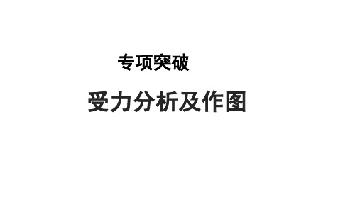 2023年人教版中考物理专项突破复习课件：受力分析及作图