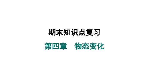 2024-2025学年苏科版物理八年级上册第四章 物态变化课件