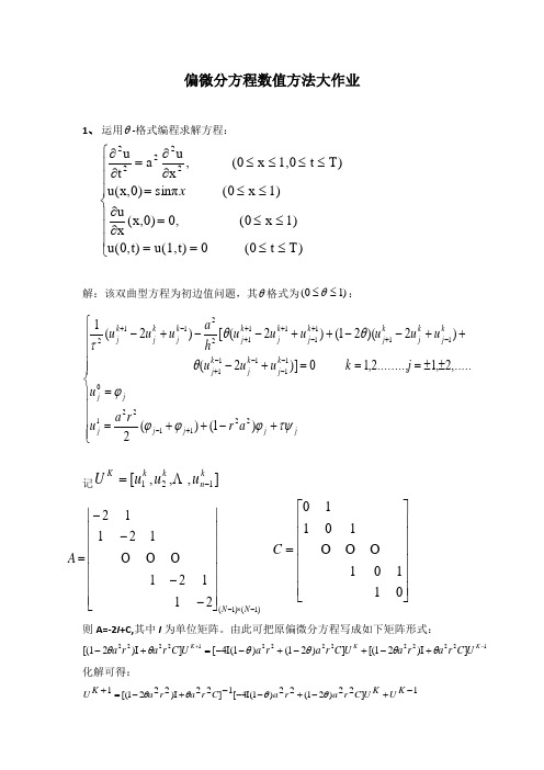 偏微分方程数值方法大作业