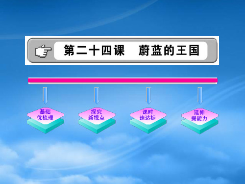 金榜学案七级语文上册 第24课 蔚蓝的王国 新课标配套课件 苏教(通用)