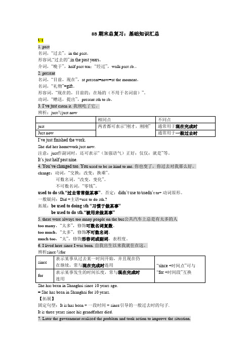 期末复习基础知识汇总牛津译林版英语八年级下册(2)