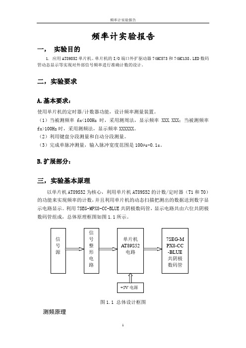 频率计实验报告