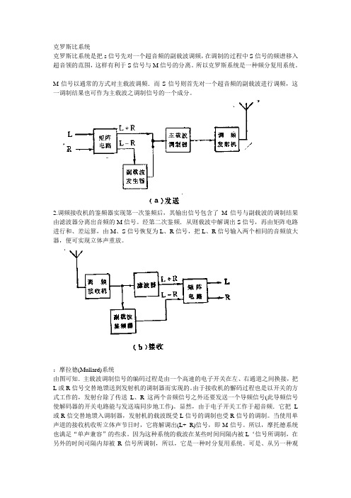 调频立体声广播系统