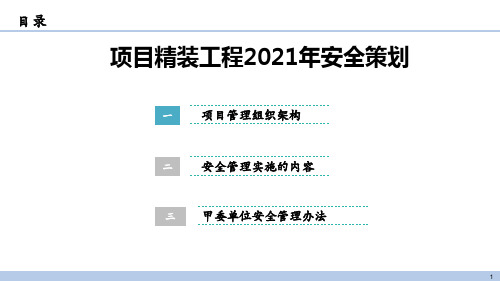 项目精装工程2021年安全策划  PPT课件