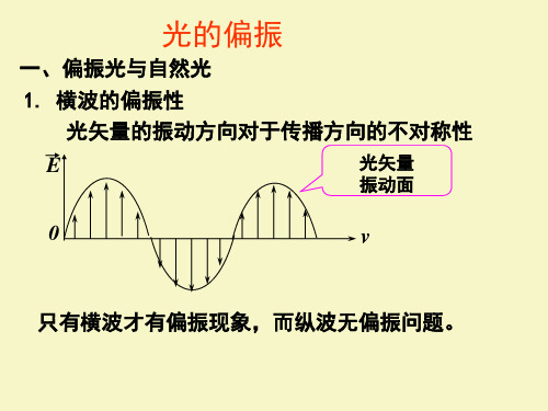 大学物理-波动光学-光的偏振(ppt模板)