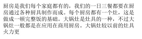 电磁大锅灶技术参数及原理优点