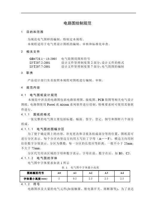 电路图绘制规范资料