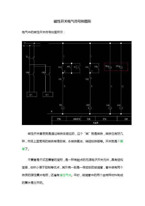 磁性开关电气符号和图形