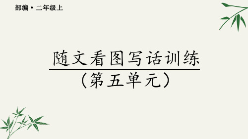 部编二年级语文上册随文看图写话训练(第五单元)