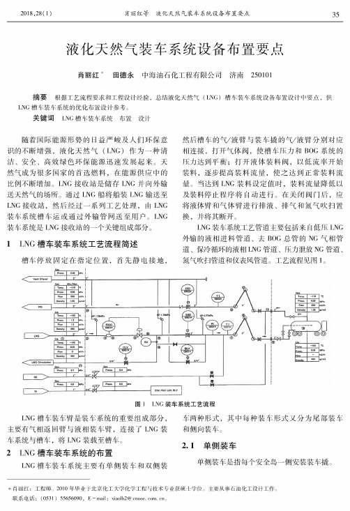 液化天然气装车系统设备布置要点