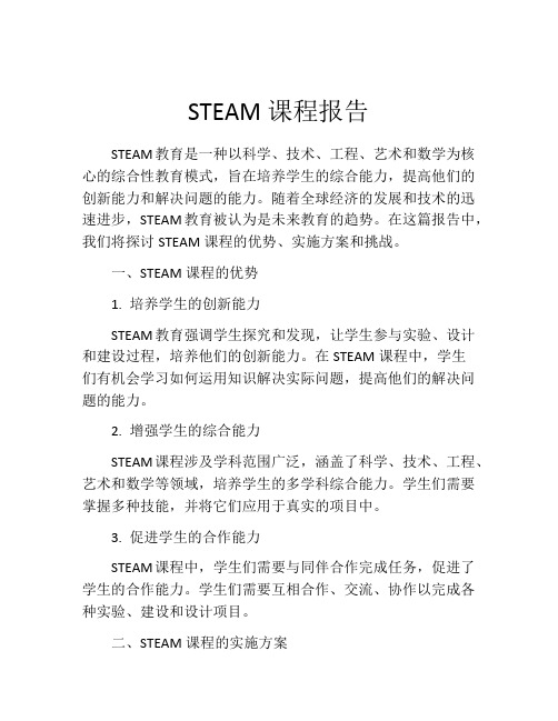 STEAM课程报告