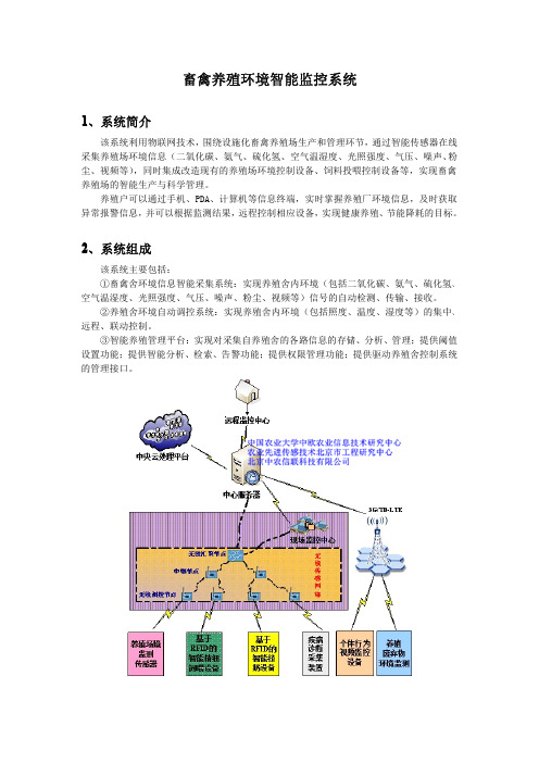 农业物联网之畜禽养殖环境智能监控系统