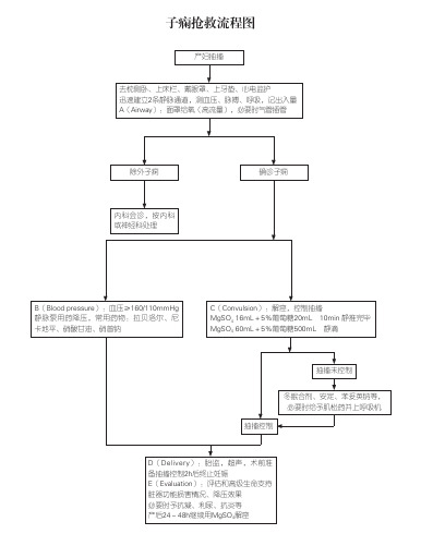 子痫抢救流程图