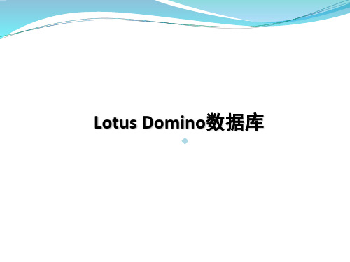 Domino数据库学习