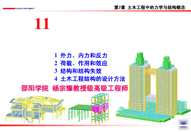 《土木工程概论》课件-第11讲 土木工程中的力学和结构概念