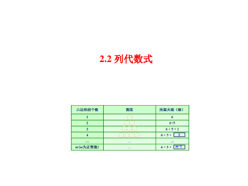 湘教版七年级数学上2.2列代数式课件(共11张PPT)