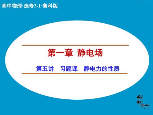 高中物理鲁科版选修31 课件+对点练习+题组训练：第一章 静电场(10份)第一章第5讲