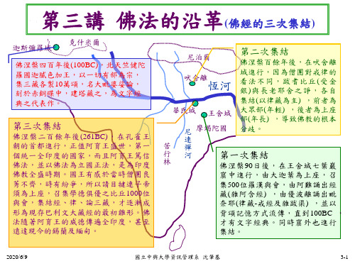 三讲佛法的沿革佛经的三次集结