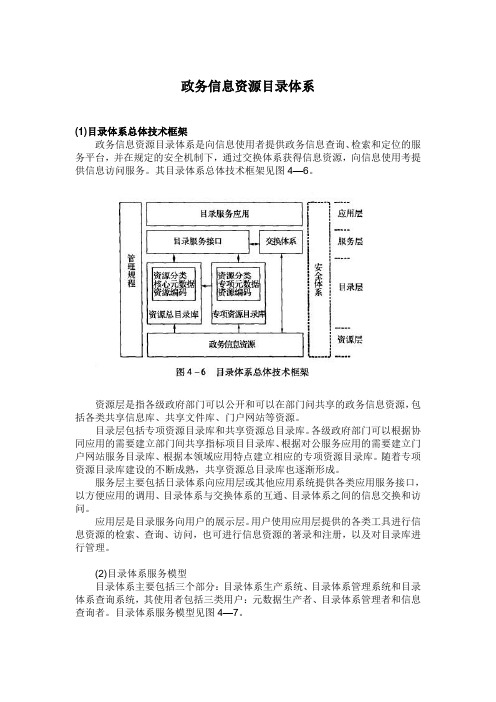 政务信息资源目录体系